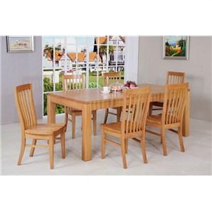ANYA SOLID VIC ASH 150CM DINING TABLE IN WHEAT