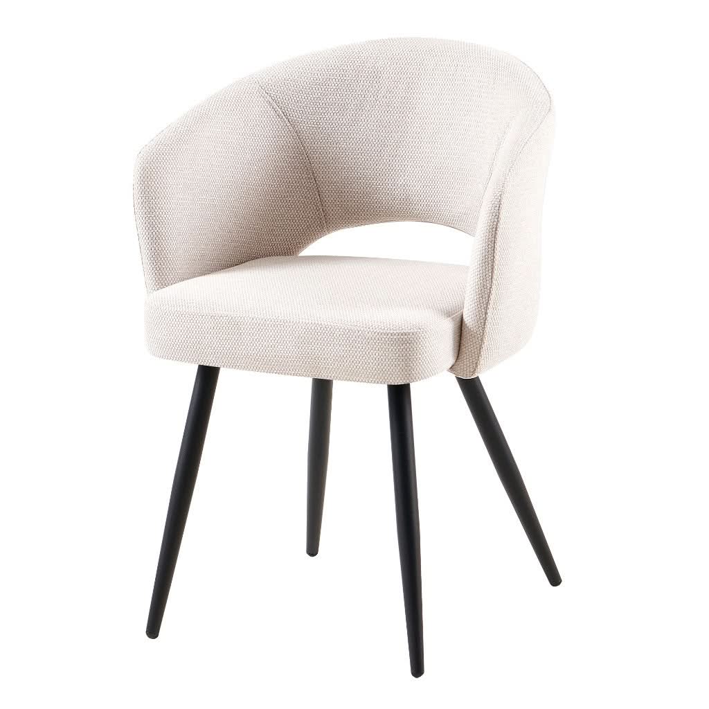 AIMAR FABRIC DINING CHAIR BEIGE COLOUR