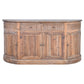 ALIMAR RECLAIMED PINE/RECLAIMED ELM TOP FRENCH VINTAGE CURVED SIDEBOARD/BUFFET  NATURAL