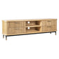 PEMBROKE OAK TIMBER 4-DRAWER TV UNIT ETU NATURAL 200CM