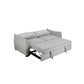OAKLI FABRIC PULLOUT 3-SEATER SOFA BED GREY