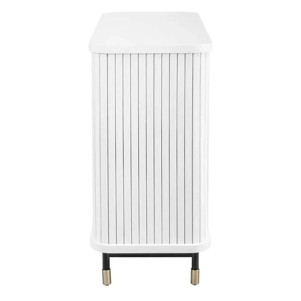 PEMBROKE OAK TIMBER 3-DRAWER CHEST OF DRAWERS WHITE