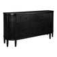 DIANNA MARBLE ART DECO 6 DRAWER CHEST OF DRAWERS ACCENT CHEST BLACK
