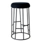 JACE BLACK STEEL BAR STOOL - BLACK LINEN