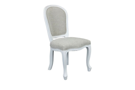 SHERBORNE WHITE  RUBBERWOOD DINING CHAIR