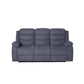 COURTNAY FABRIC 3-SEATER + 2-SINGLE ARMCHAIR RECLINERS LOUNGE SUITE MEDIUM - MyChocolateWood