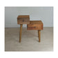 STANLEY RECYCLED RUSTIC 2 DRAWER CUBE SIDE TABLE/LAMP TABLE TEAK