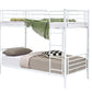 CURZON SINGLE OVER SINGLE BUNK BEDS WHITE