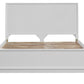 ELIJAH ACACIA WOOD QUEEN BED IN WHITE