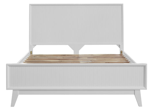 ELIJAH ACACIA WOOD KING BED IN WHITE