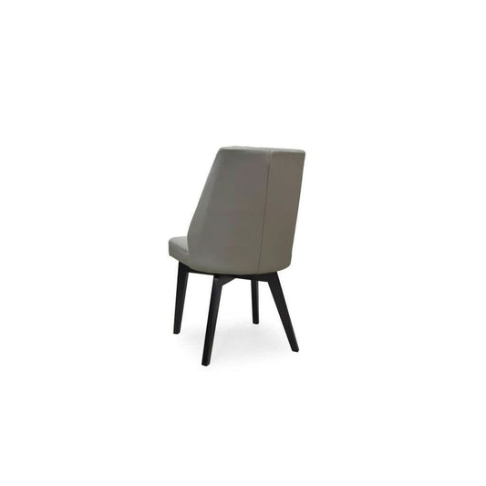 GYPSANA REAL LEATHER DINING CHAIR IN IRON COLOUR