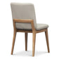 HARDIN LEATHER DINING CHAIR FROST/NATURAL