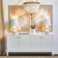 JAILA 4-DOOR CONTEMPORARY SIDEBOARD/BUFFET WHITE