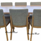 KIPLING 7 PIECE MESSMATE TIMBER ROUND DINING TABLE SET NATURAL/6 KIPLING DINING CHAIRS
