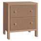 JAYLA LARGE MOCHA MOUSSE 2-DRAWER BEDSIDE TABLE