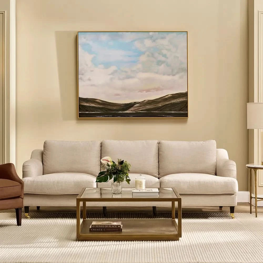 ORVIL-3-SEATER SOFA NATURAL LINEN