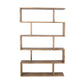 LUZU BOOKSHELF/BOOKCASE SOLID MANGO WOOD ROYAL OAK 120X28X185CM