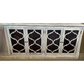 REINA GREYWASHED RECYCLED TIMBER/HERITAGE METAL 4-DOOR BUFFET/SIDEBOARD