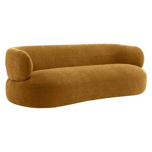 BEECHAM 3-SEATER CHENILLE SOFA MUSTARD