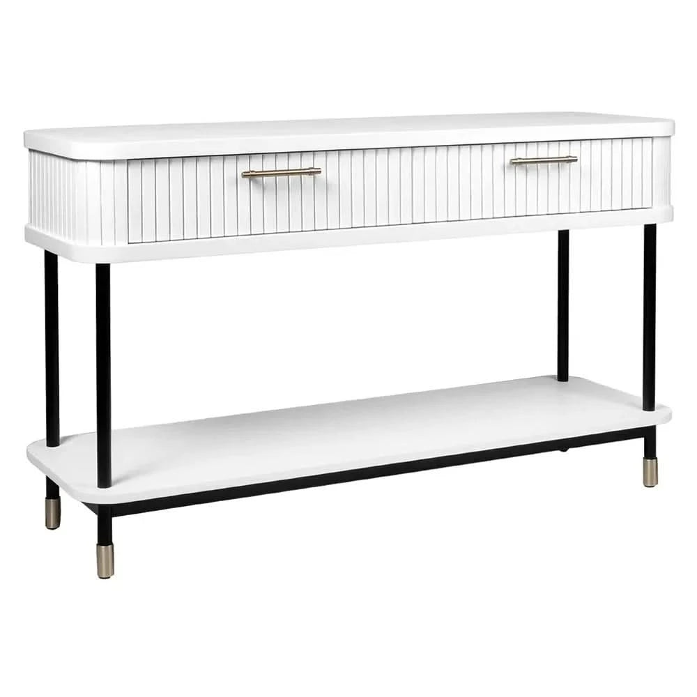 PEMBROKE 2-DRAWER CONSOLE TABLE/HALL TABLE WHITE
