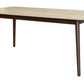 SEVERIN SOLID & VENEER MALAYSIAN HARDWOOD RECTANGULAR DINING TABLE  180CM & 6 SEVERIN CHAIRS