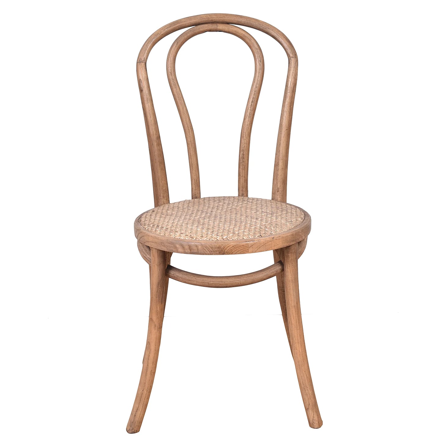 ROYSTON BENTWOOD DINING CHAIR WITH RATTAN SEAT NATURAL