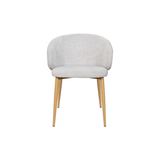 YODAH HAMPTON FABRIC DINING CHAIR TAUPE/OAK