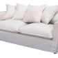 SALIS 2-SEATER SOFA FABRIC WITH 5 CUSHIONS IN STONE COLOUR