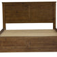 SCOTTI SOLID PINE DOUBLE BED  AGED SUNDRIED ASH COLOUR