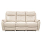 HAWES 3 PIECE ELECTRIC RECLINER 3-SEATER SOFA & 2 ARMCHAIRS SILVER COLOUR - MyChocolateWood