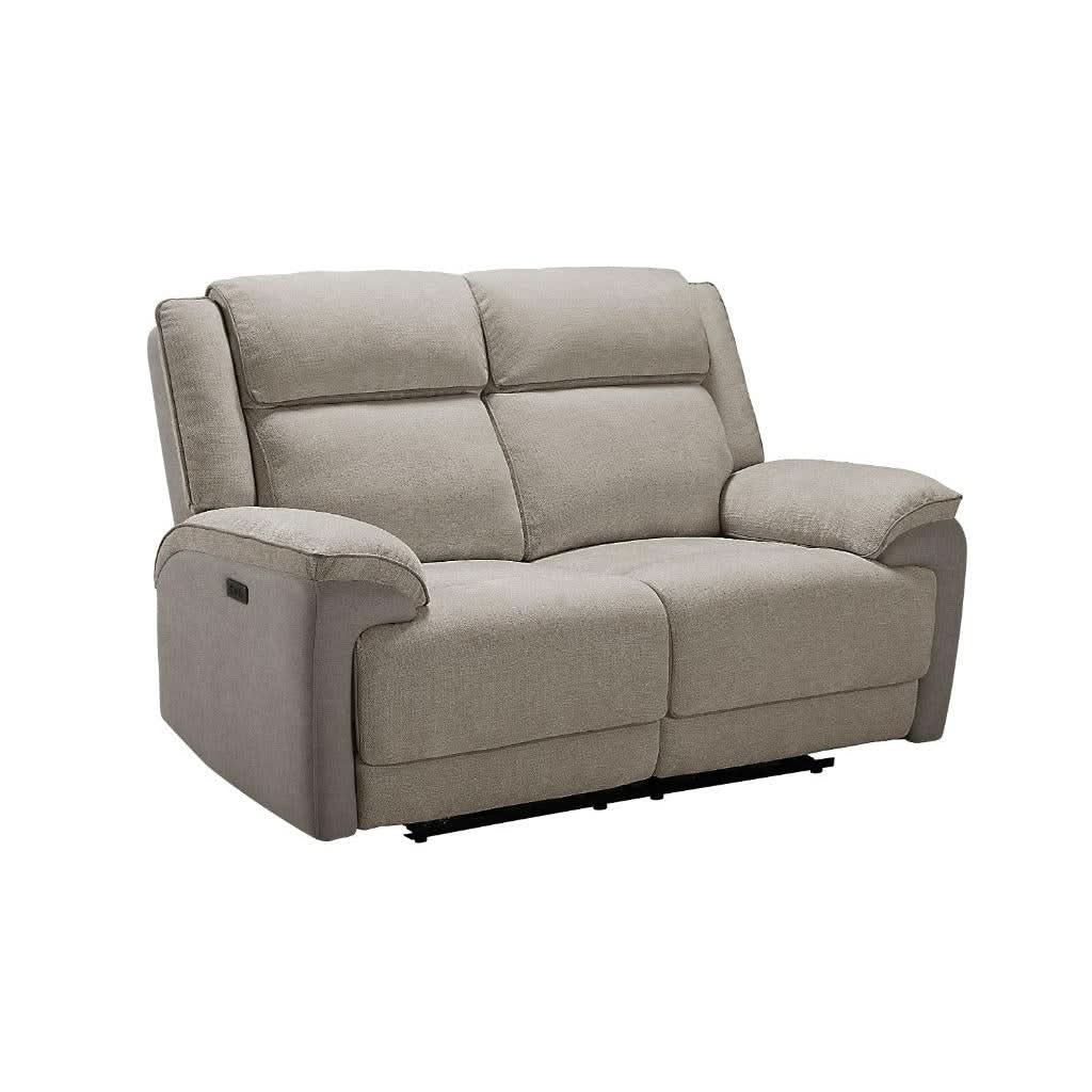 COLVOS 2-SEATER ELECTRIC RECLINER SOFA OYSTER COLOUR