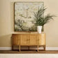 ENNIS OAK & OAK VENEER 4-DOOR BUFFET/SIDEBOARD OAK