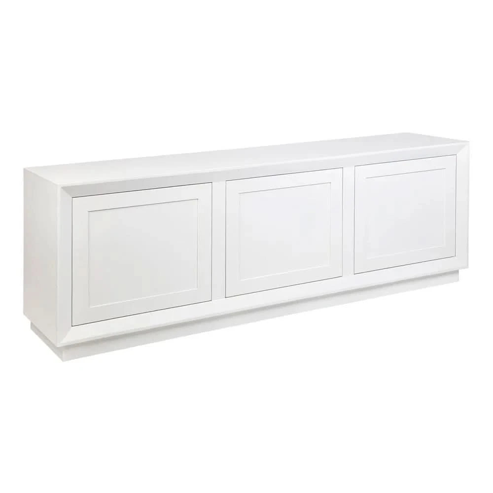 CARLSON OAK WOOD WHITE BUFFET/SIDEBOARD 200CM
