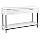 PEMBROKE OAK TIMBER 2-DRAWER CONSOLE TABLE HALL TABLE WHITE