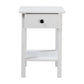 ZYLA 1-DRAWER 1-SHELF BEDSIDE TABLE WHITE