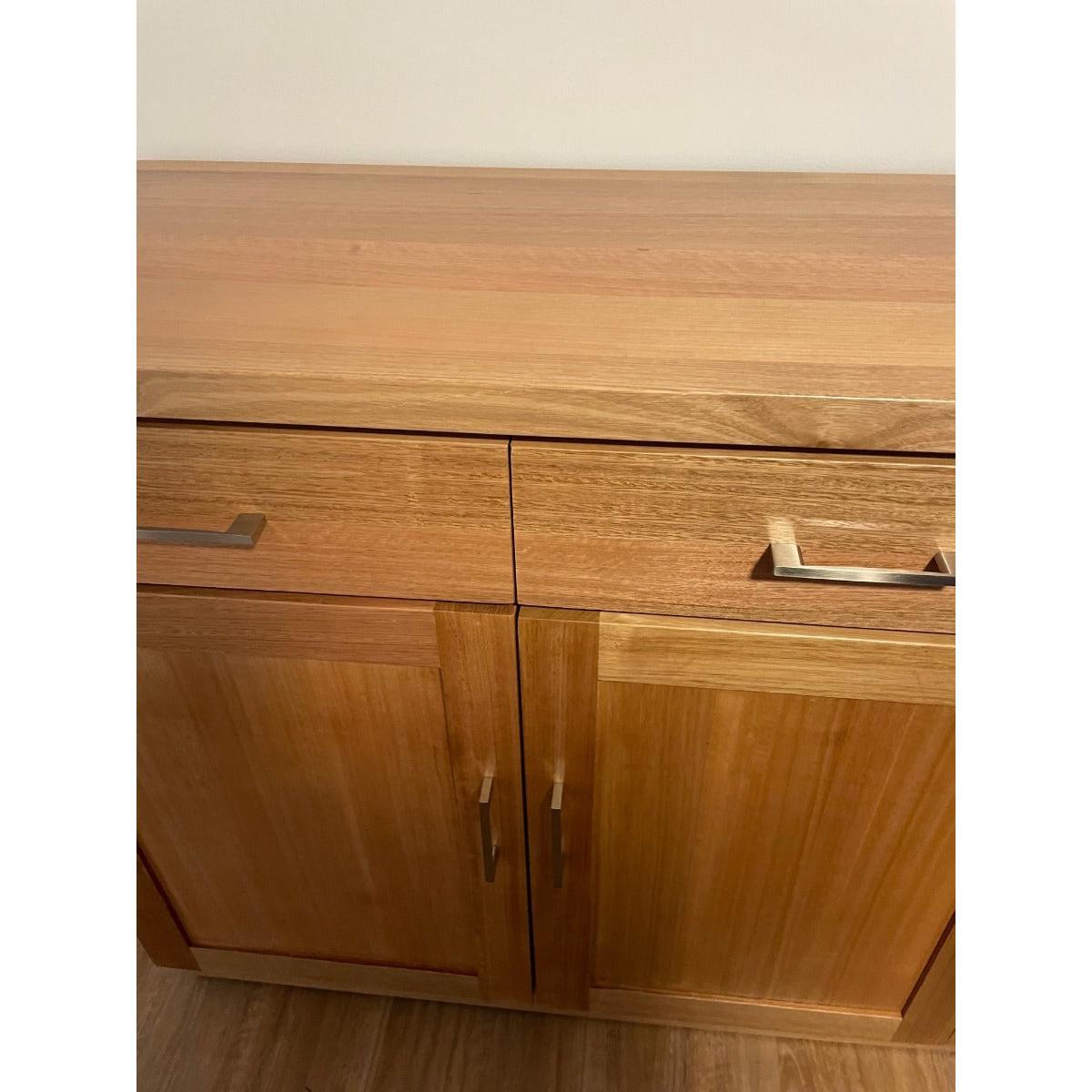 ANYA SOLID VIC ASH 4 DOORS & 4 DRAWERS BUFFET 180CM IN WHEAT