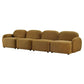 LORELEI  4-SEATER MODULAR FABRIC SOFA - TOFFEE COLOUR