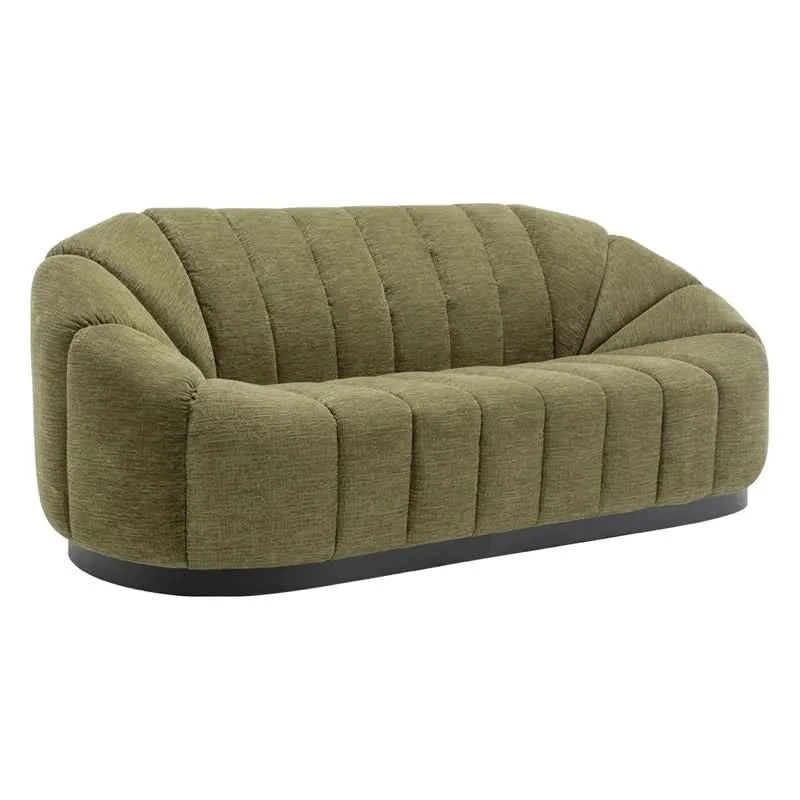MADELEY 2.5-SEATER CHENILLE SOFA OLIVE