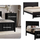 BAYLIN RUBBERWOOD KING SINGLE BED BLACK