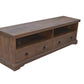 ELLERY SOLID MANGO WOOD TV/ENTERTAINMENT UNIT DRAWERS ANTIQUE WALNUT