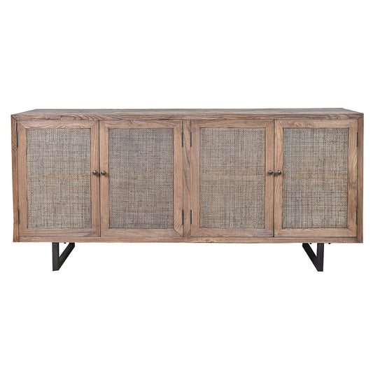KUMBRIA RECLAIMED ELM TIMBER SANDBLAST SIDEBOARD/BUFFET  NATURAL