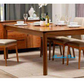 BUNGARRA 9 PIECE MARRI WOOD RECTANGULAR DINING TABLE SET 240CM + 8 BUNGARRA MOCHA LEATHER DINING CHAIRS