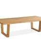 STROUD ELM VENEER TIMBER/MDF COFFEE TABLE 120X60X45CM NATURAL