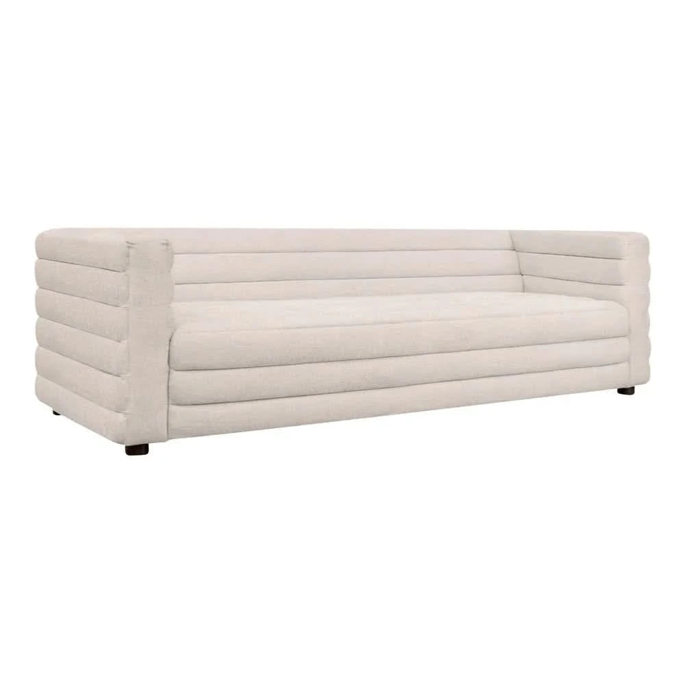 MEREDITH 3-SEATER BOUCLE SOFA WHITE