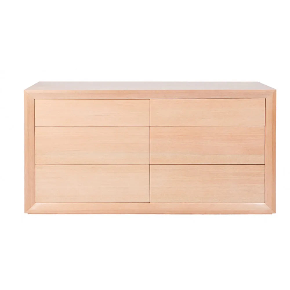 CHAUCER SOLID VICTORIAN ASH TIMBER DRESSER /CHEST OF 6 DRAWERS CUSTOM MADE IN AUSTRALIA