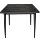 MEDRANO OAK  SANDBLASTED BLACK EXTENSION DINING TABLE 170/230CM