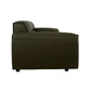 SPARKLER LEATHER 3-SEATER + 2-SEATER LEATHER SOFA OLIVE GREEN LOUNGE SET
