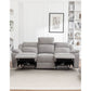 ALLOA FABRIC 3-SEATER ELECTRIC RECLINER SOFA GREY