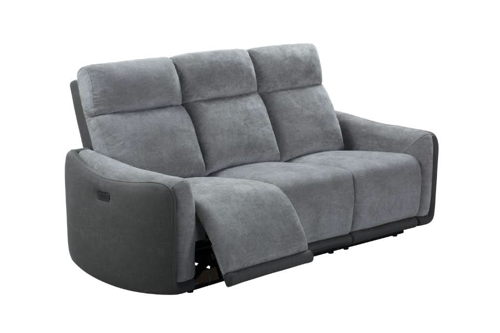 HITCHIN 3-SEATER ELECTRIC RECLINER SOFA GREY COLOUR