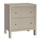 JAYLA LARGE BEIGE 2-DRAWER LARGE BEDSIDE TABLE